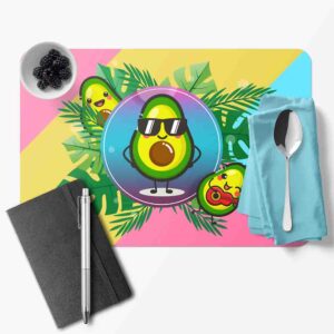 Manteles individuales elegantes (Aguacate-Mod.6)