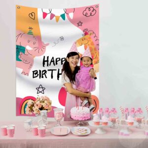Letrero de happy birthday 1.5x3 mts (Mod. 1VNA)