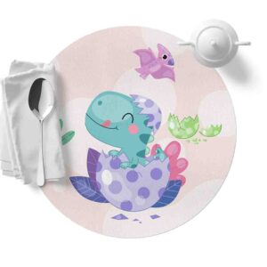Mantel Para Mesa Redondo (Dinosaurio-Mod.1)