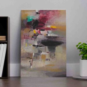 Cuadro decorativo para recamara Estado de ánimo rojo