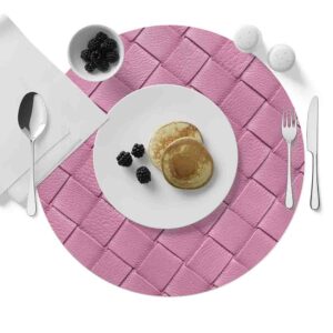 Mantel Para Mesa Redondo  (Mod.Lienzo rosa)