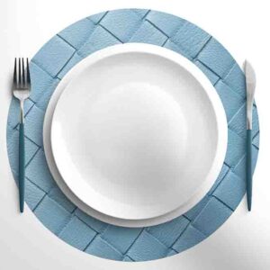 Mantel Para Mesa Redondo  (Mod.Lienzo Azul)