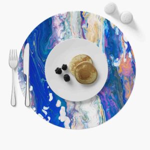 Mantel Para Mesa Redondo  (Mod.Liquid)