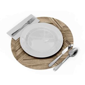 Mantel Para Mesa Redondo  (Mod.Madera)
