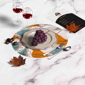 Mantel Para Mesa Redondo (Flores-Mod.2)