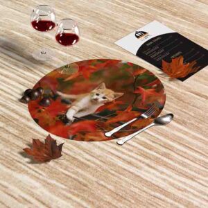 Mantel Para Mesa Redondo  (Gatos-Mod.2)