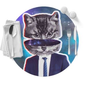 Mantel Para Mesa Redondo (Gatos-Mod.3)