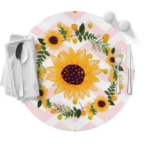 Mantel Para Mesa Redondo (Girasoles-Mod.4)