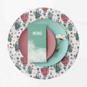 Mantel Para Mesa Redondo (Cactus-Mod.4)