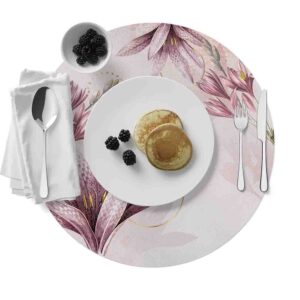 Mantel Para Mesa Redondo  (Flores-Mod.4)