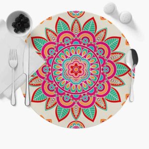Mantel Para Mesa Redondo (Mandalas-Mod.4)