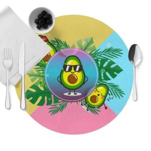 Mantel Para Mesa Redondo (Aguacate-Mod.5)
