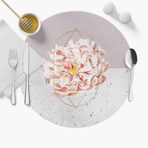 Mantel Para Mesa Redondo (Flores-Mod.5)