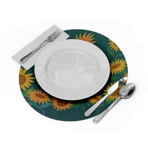 Mantel Para Mesa Redondo (Girasoles-Mod.6)