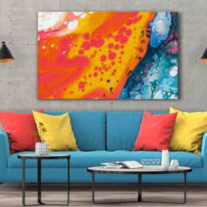Pintura moderna abstracta canvas Superficie escurridiza