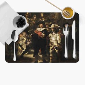 Tapete individual para mesa (Mod-La ronda de noche - Rembrandt)