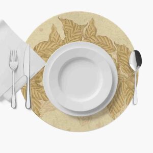 Mantel Para Mesa Redondo (Hojas-Mod.7)