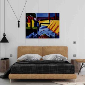 Cuadros para decorar una sala modernos Tonos de noche