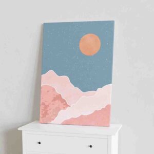 Cuadro para sala moderno en canvas Atardecer
