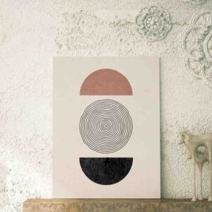 Pintura con figuras geometricas canvas Aureola