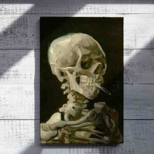 Impresion En Canvas decoracion Calavera con un cigarrillo - Vincent van Gogh
