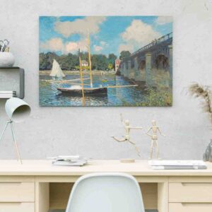 Obras De Arte Pinturaen canvas El puente de Argenteuil - Claude Monet