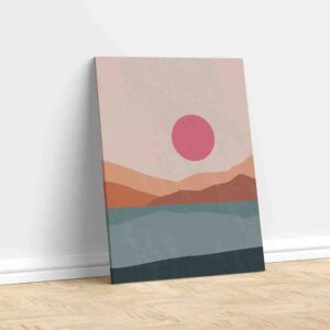 Cuadro canva minimalista Esplendoroso atardecer