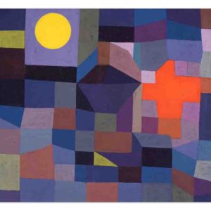 Manteles individuales para mesa (Mod-Fire at Full Moon - Paul Klee)