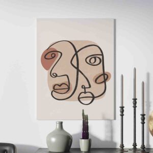 Cuadro minimalista lienzo Fusión