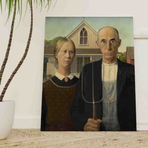 Cuadros Canvas de arte Gótico estadounidense - Grant Wood