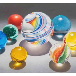 Individuales para mesa (Mod-Kandy Kane Rainbow - Charles Bell)