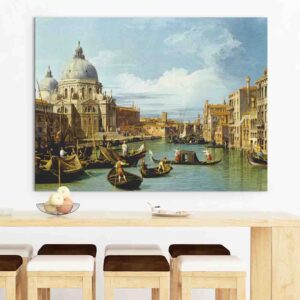 Obras De Arte Pintura en canvas La Entrada al Gran Canal de Venecia de Canaletto