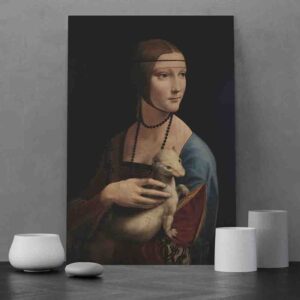 Cuadros Decorativos Para Recamara arte La dama del armiño de Leonardo da Vinci