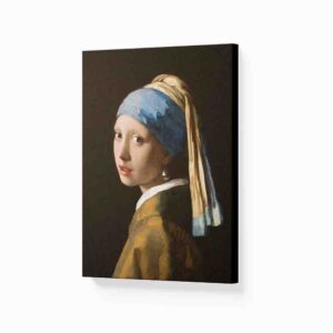 Pinturas De Pintores Famosos en canvas La joven de la perla de Johannes Vermeer