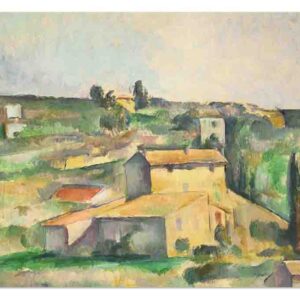 Manteles individuales tejidos estampados (Mod-Los Campos de Bellevue - Paul Cézanne)