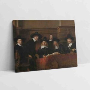 Obras De Arte Pintura en canvas Los síndicos de los pañeros de Rembrandt