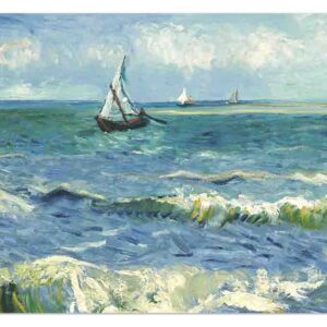 Manteles individuales tejidos estampados (Mod-Marina Les Saintes Maries - Vincent van Gogh)