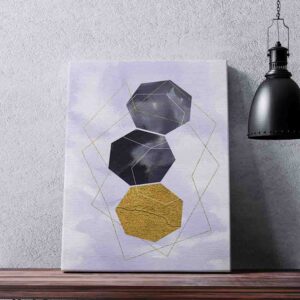 Pintura minimalista canvas Mosaico