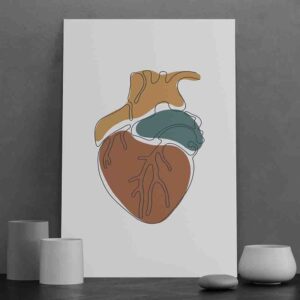 Cuadro minimalista para sala Pulso