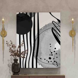 Cuadro minimalista decorativos Radiación Monocromática