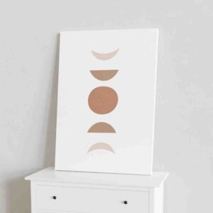 Cuadro minimalista en canvas Reflejo espectral
