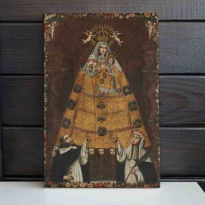 Cuadros Para Decorar Una Sala arte  Santo Domingo de Guzmán y la Virgen del Rosario