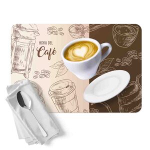 Manteles individuales para comedor (Cafe-Mod.7)