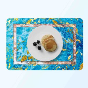 Manteles individuales tejidos estampados (Mod-Mármol)