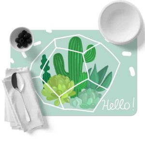 Individuales de mesa creativos (Cactus-Mod. 6)
