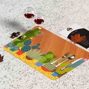 Manteles individuales para mesa de comedor (Cactus-Mod. 3)