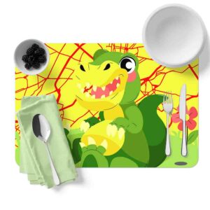 Individuales de mesa modernos (Dinosaurio-Mod. 4)