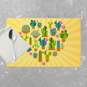 Manteles individuales para mesa de comedor (Cactus-Mod. 4)