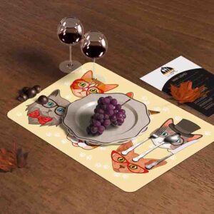 Manteles para mesa individuales (Gatos-Mod. 6)