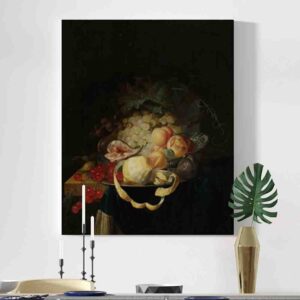Cuadros para comedor elegantes decorativos Naturaleza muerta con fruta Johannes Hannot